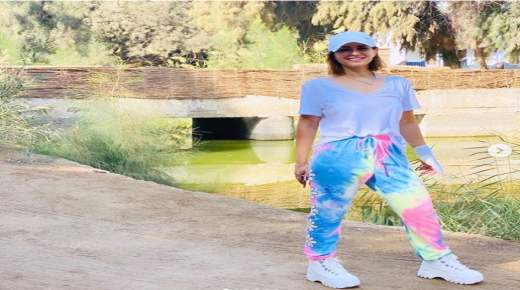 منة فضالي في إطلالة رياضية من منطقة ريفية: لا تستسلم