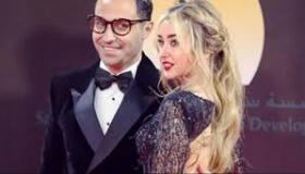 هنا الزاهد في أحدث ظهور لها مع أحمد فهمي.. بفستان أخضر في أزرق